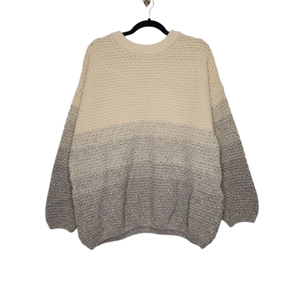 Universal Thread Oversized Sweater Ombre Striped Knit Grandpa Dad 2x